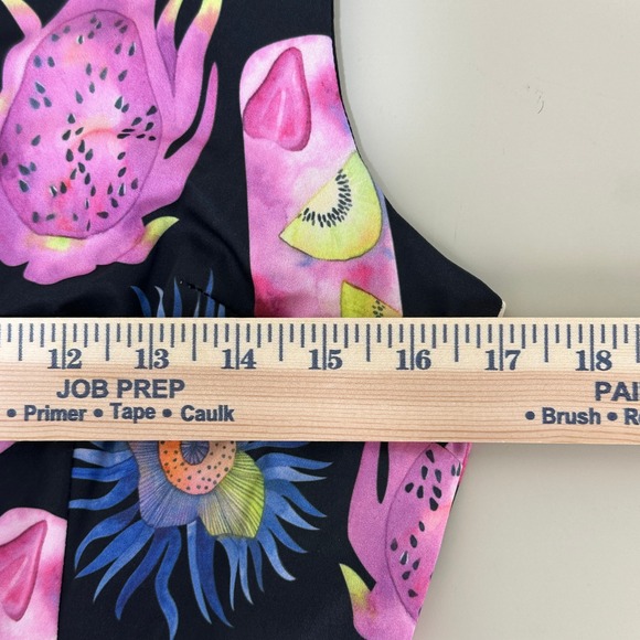 Lindy Bop Annie Exotic Popsicle Fruit Print Dress Black Womens US 6 Retro Pinup - Picture 5 of 12